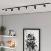 Illuminazione A Binario-Selezionato da Mazzolaluce Sistema a binario 200cm monofase nero con 6 luci spot orientabili
