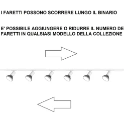 Illuminazione A Binario-Selezionato da Mazzolaluce Sistema a binario 200cm monofase bianco 6 spot e27 orientabili