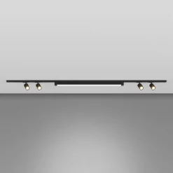 Illuminazione A Binario-Selezionato da Mazzolaluce Sistema a binario 200cm nero barra led 40w 3000k con spot