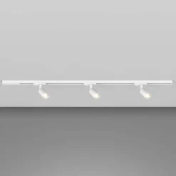 Illuminazione A Binario-Top Light Sistema a binario monofase 100cm bianco con 3 luci spot orientabili