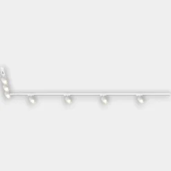 Illuminazione A Binario-Selezionato da Mazzolaluce Sistema binario angolare 300cm bianco monofase con 7 spot orientabili