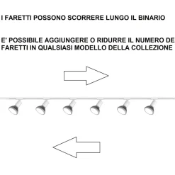 Illuminazione A Binario-Selezionato da Mazzolaluce Sistema binario angolare 300cm bianco monofase con 7 spot orientabili