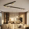 Illuminazione A Binario-Selezionato da Mazzolaluce Sistema binario angolare 300cm nero oro led 3000k con spot monofase