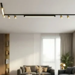 Illuminazione A Binario-Selezionato da Mazzolaluce Sistema binario angolare monofase led 4000k spot nero oro