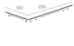 Illuminazione A Binario-Selezionato da Mazzolaluce Sistema binario angolare monofase led 4000k spot nero oro