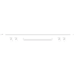 Illuminazione A Binario-Selezionato da Mazzolaluce Sistema binario 200cm bianco con spot modulo led 40w 4000k