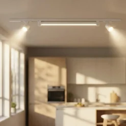 Illuminazione A Binario-Selezionato da Mazzolaluce Sistema binario 100cm bianco led 28w 4000k monofase spot orientabili