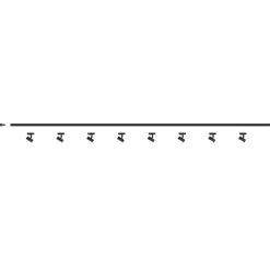 Illuminazione A Binario-Selezionato da Mazzolaluce Sistema binario 300cm nero monofase con spot gx53 orientabili