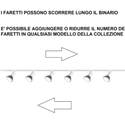 Illuminazione A Binario-Selezionato da Mazzolaluce Sistema binario 300cm sabbia angolare elettrificato monofase con 7 spot