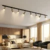 Illuminazione A Binario-Selezionato da Mazzolaluce Sistema binario 300cm sabbia monofase elettrificato nero con 8 spot