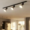 Illuminazione A Binario-Selezionato da Mazzolaluce Sistema binario monofase nero 3 spot e27 orientabili