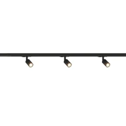 Illuminazione A Binario-Top Light Sistema binario monofase nero 100cm 3 spot orientabili gu10