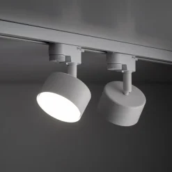 Illuminazione A Binario-Selezionato da Mazzolaluce Sistema binario trifase 100cm bianco con 4 faretti gx53 orientabili
