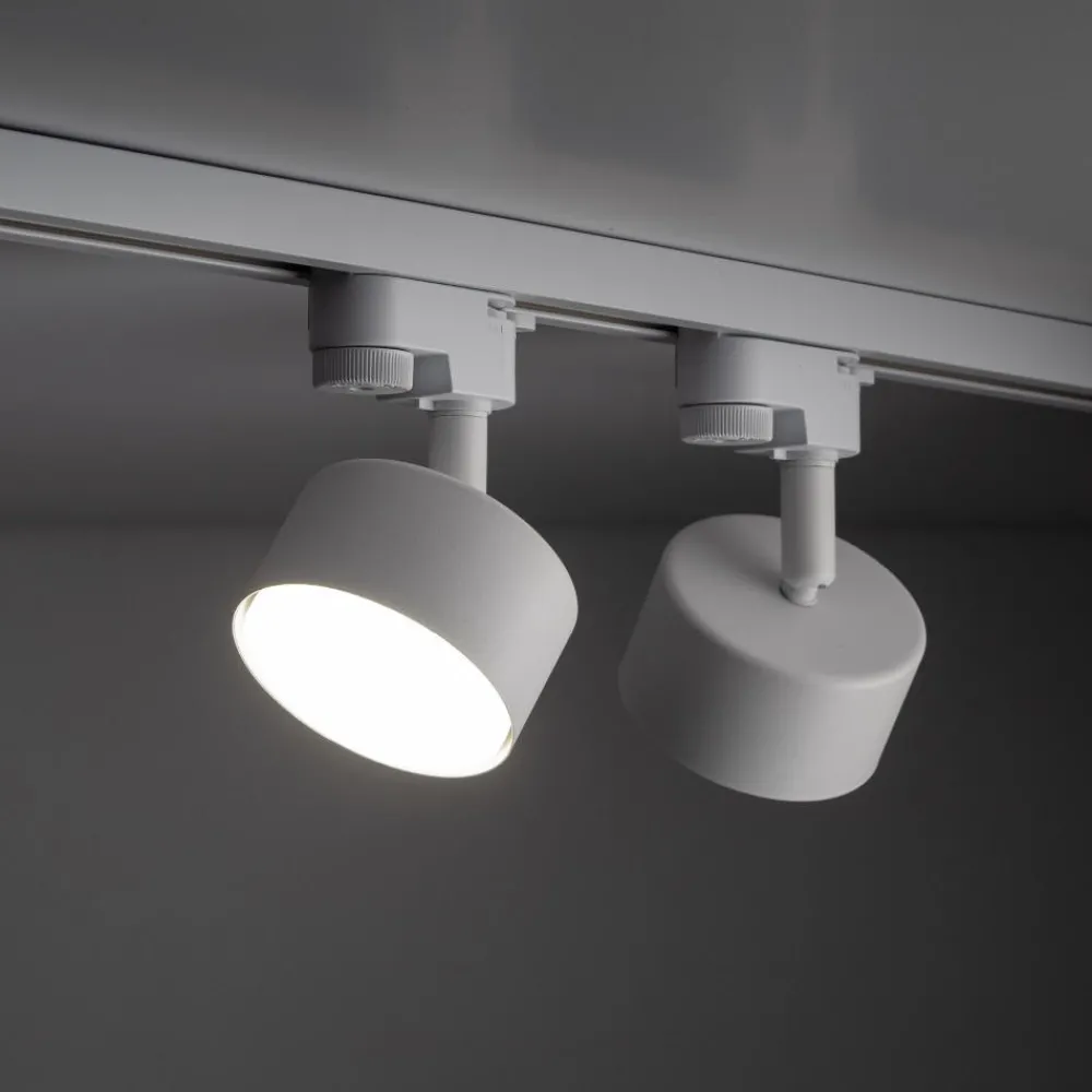 Illuminazione A Binario-Selezionato da Mazzolaluce Sistema binario trifase 100cm bianco con 4 faretti gx53 orientabili