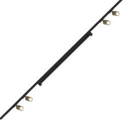 Illuminazione A Binario-Selezionato da Mazzolaluce Sistema con spot binario 200cm oro nero modulo led 40w 4000k