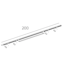 Illuminazione A Binario-Selezionato da Mazzolaluce Sistema con spot binario 200cm oro nero modulo led 40w 4000k