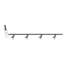 Illuminazione A Binario-Selezionato da Mazzolaluce Sistema luci a binario angolare 300cm nero oro 7 spot e27 orientabili monofase