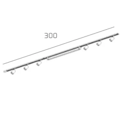 Illuminazione A Binario-Selezionato da Mazzolaluce Sistema luci a binario modulo led 40w 4000k con spot monofase