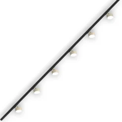 Illuminazione A Binario-Selezionato da Mazzolaluce Sistema plafoniera binario 200cm monofase con 6 spot gx53 sabbia orientabili