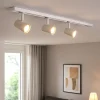 Illuminazione A Binario-Selezionato da Mazzolaluce Sistema profilo a binario 107cm bianco con faretti orientabili fp