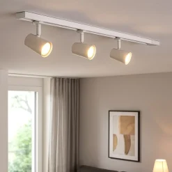 Illuminazione A Binario-Selezionato da Mazzolaluce Sistema profilo a binario 107cm bianco con faretti orientabili fp