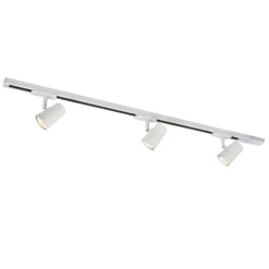 Illuminazione A Binario-Selezionato da Mazzolaluce Sistema profilo a binario 107cm bianco con faretti orientabili fp