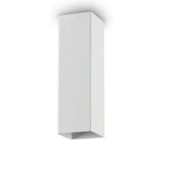 Faretti Da Soffitto-Ideal Lux Sky pl1 bianco faretto quadrato da soffitto 5w 3000k