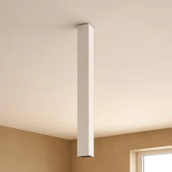 Faretti Da Soffitto-Ideal Lux Sky pl1 h75 idea lux faretto squadrato da soffitto led 5w 3000k bianco