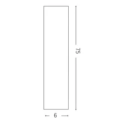 Faretti Da Soffitto-Ideal Lux Sky pl1 h75 idea lux faretto squadrato da soffitto led 5w 3000k bianco