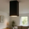 Faretti Da Soffitto-Ideal Lux Sky pl1 nero faretto 5w 3000k quadrato da soffitto