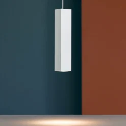 Lampade A Sospensione-Ideal Lux Sky sp1 lampada per isola sospensione bianca quadrata