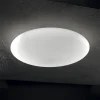 Plafoniere Moderne-Ideal Lux Smarties pl3 d60 plafoniera camera da letto bianca 60cm