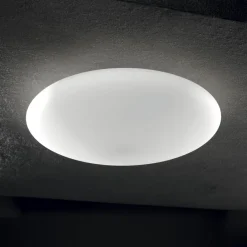 Plafoniere Moderne-Ideal Lux Smarties pl3 d60 plafoniera camera da letto bianca 60cm