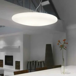 Lampadari Cucina-Ideal Lux Smarties sp3 d50 lampadario da cucina moderna vetro bianco