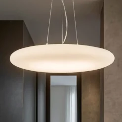 Lampadario Camera Da Letto-Ideal Lux Smarties sp5 d60 lampadario per camera da letto vetro bianco
