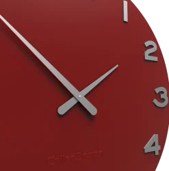 Orologi Da Parete Moderni-Selezionato da Mazzolaluce Smarty number orologio moderno da parete rotondo legno colore rubino