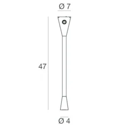 Applique Camera Da Letto-Linea Light Snake w1 applique led 2w 3000k con interruttore orientabile