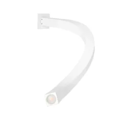 Applique Camera Da Letto-Linea Light Snake w2 lampada led 1,5w 3000k orientabile bianca