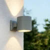 Applique Da Esterno-Ideal Lux Snif ap1 round applique da esterno grigio ip54