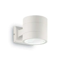Applique Da Esterno-Ideal Lux Snif ap1 round applique da esterno ip54 bianco