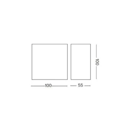 Applique Da Esterno-Ideal Lux Snow ap applique da esterno led 6w 3000k ip65