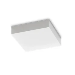 Plafoniere Da Esterno-Ideal Lux Snow pl 3000k plafoniera da esterno quadrata led 3000k ip65
