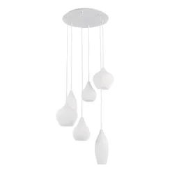 Lampadari Moderni-Ideal Lux Soft sp6 lampadario bianco moderno