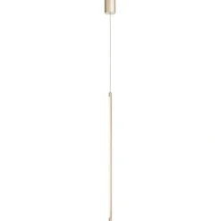 Lampade A Sospensione-Ondaluce So genius v oro lampada a sospensione cilindro led