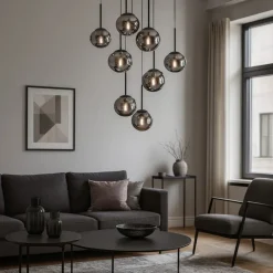 Lampadari Moderni-Ondaluce So-jewel-8 nero lampadario moderno nero