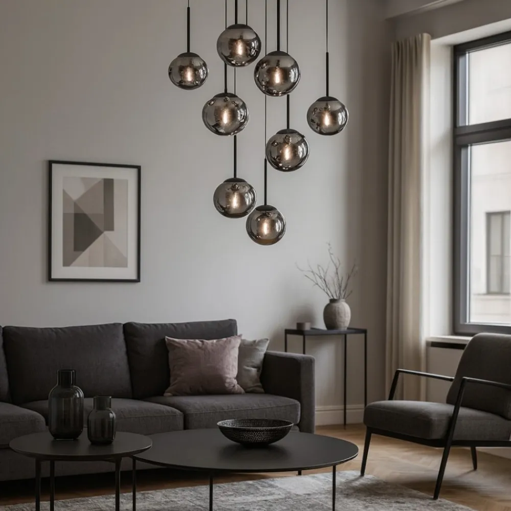 Lampadari Moderni-Ondaluce So-jewel-8 nero lampadario moderno nero