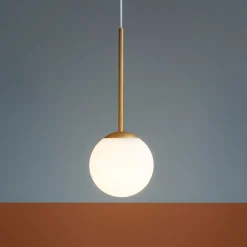 Lampade A Sospensione-Ondaluce So jewel lampada a sospensione oro sfera vetro