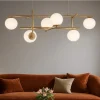 Lampadari Moderni-Ondaluce So jewel 6 lampadario moderno sei luci oro per salotto