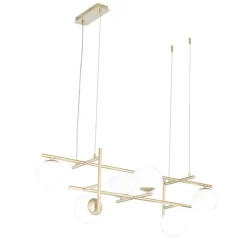 Lampadari Moderni-Ondaluce So jewel 6 lampadario moderno sei luci oro per salotto