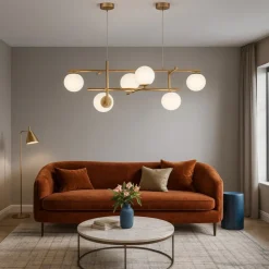 Lampadari Moderni-Ondaluce So jewel 6 lampadario moderno sei luci oro per salotto